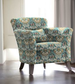 Baby Rostherne Fabric by Arley House Aqua