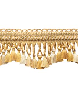 Bagatelle Scalloped Tassel Fringe Trimming by Samuel & Sons Jonquil