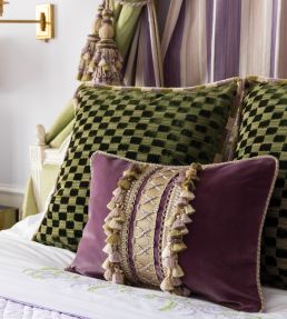 Bagatelle Scalloped Tassel Fringe Trimming by Samuel & Sons Scarlet Rose