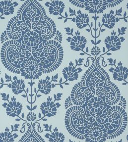 Balmuccia Damask Wallpaper by Anna French Blue