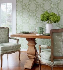 Balmuccia Damask Wallpaper by Anna French Blue