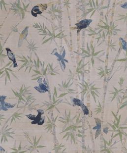 Bamboo Grove Wallpaper by Madeaux 03 Blue Finch