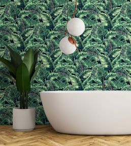 Banana Leaves Wallpaper by Brand McKenzie Leaf Green