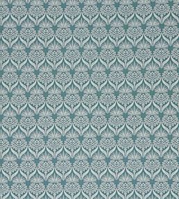 Artichoke Thistle Fabric by Barneby Gates Teal