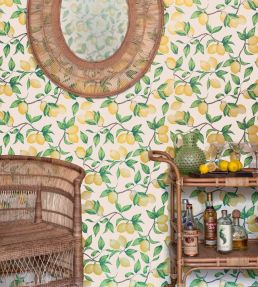 Capri Lemons Wallpaper by Barneby Gates Natural