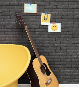 Be Free Wallpaper by Caselio Gris Anthracite