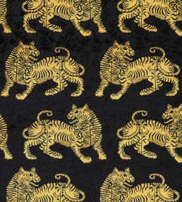 Bengal Fabric by Warner House Noir