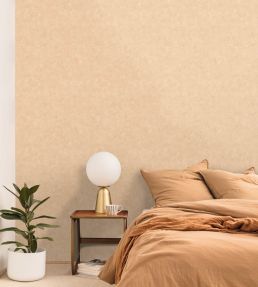 Benton Uni Wallpaper by Caselio Beige