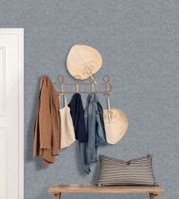Benton Uni Wallpaper by Caselio Carbone clair