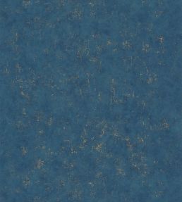 Benton Uni Metallic Wallpaper by Caselio Bleu jean dore