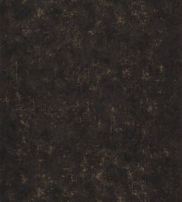 Benton Uni Metallic Wallpaper by Caselio Noir cuivre