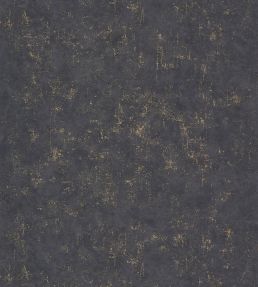 Benton Uni Metallic Wallpaper by Caselio Noir or