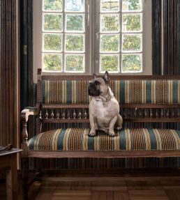 Berber Stripe Fabric by Mulberry Home Spice