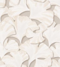 Biloba Wallpaper by Casadeco Beige Lin