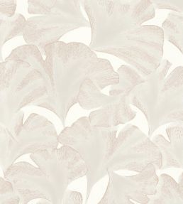 Biloba Wallpaper by Casadeco Blanc Neige