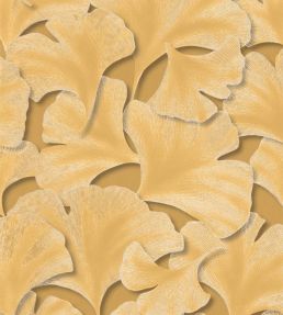 Biloba Wallpaper by Casadeco Jaune Mordore
