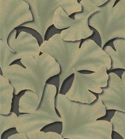 Biloba Wallpaper by Casadeco Vert Kaki