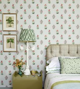 Bindi Flower Wallpaper by Dado 01 Powder Blue