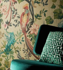 Bird Sonnet Mural by 1838 Wallcoverings Lacquer