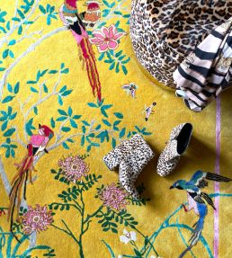 Wendy Morrison Birdsong rug Yellow WM-5060410392367 Yellow