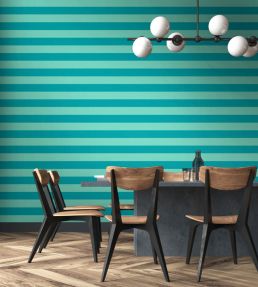 Bloc Stripe Wallpaper by Ohpopsi Chartreuse