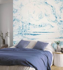 Blotter Mural by Casadeco Bleu Ocean