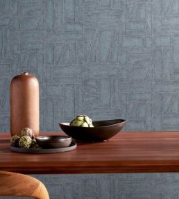 Bojagi Wallpaper by Arte Deep Indigo