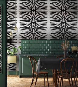 Bold Zebra Wallpaper by Avalana Black and White