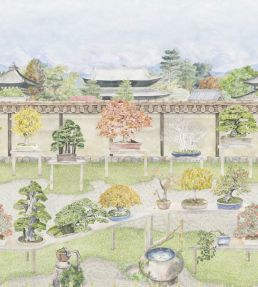 Bonsai Garden Mural by Cole & Son Vivid