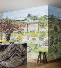 Bonsai Garden Mural by Cole & Son Vivid