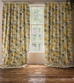 Botanica Fabric by Warwick Mustard