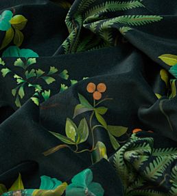 Botanical Flora in Wellington Velvet Fabric by Liberty Jade