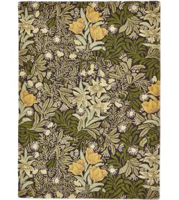 Bower Rug in Twining Vine Green by Morris & Co | Jane Clayton