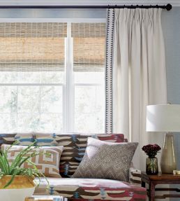 Bozeman Stripe Wallpaper by Thibaut Navy