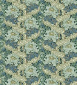 Brantwood Wallpaper by GP & J Baker Indigo/Teal