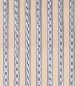 Breezy Stripe Fabric by Mulberry Home Blue/Red
