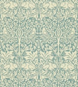 Brer Rabbit Wallpaper by Morris & Co Slate/Vellum