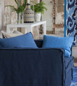 Brera Lino Fabric by Designers Guild Terracotta
