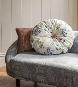 Brigitte Fabric by Clarke & Clarke Pewter/Chartreuse