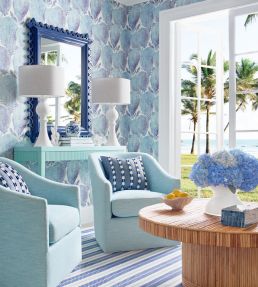 Bristol Fabric by Thibaut Flax