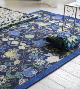 Designers Guild Brocart Decoratif rug Indigo RUGDG0872 Indigo