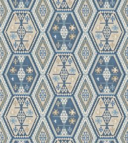 Buckland Wallpaper by Mulberry Home Blue