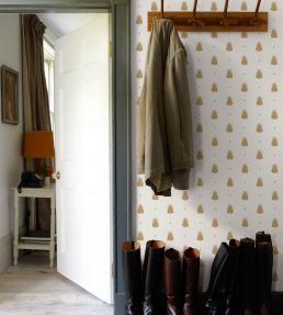 Bumble Bee Wallpaper by Farrow & Ball Stone Blue