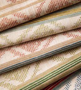 Burford Stripe Fabric by GP & J Baker Blue