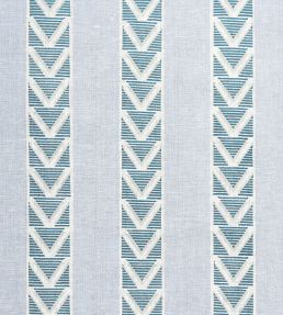 Burton Stripe Fabric by Anna French Blue