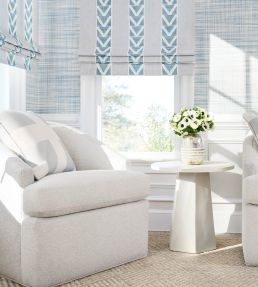 Burton Stripe Fabric by Anna French Blue