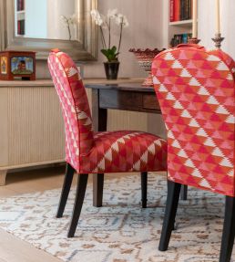 Busy Lizzie Fabric by Christopher Farr Cloth Hot Pink