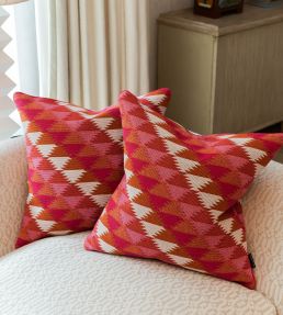 Busy Lizzie Fabric by Christopher Farr Cloth Hot Pink