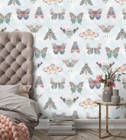 Butterfly Effect Wallpaper by Brand McKenzie Pink Multi