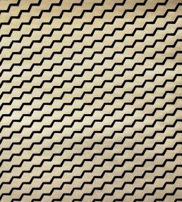 Buzz Lustre Wallpaper by Erica Wakerly Black Flock/Gold Lustre